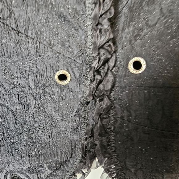 BERGAMO Women Black Elegant Jacket Size Large - Picture 3 of 13